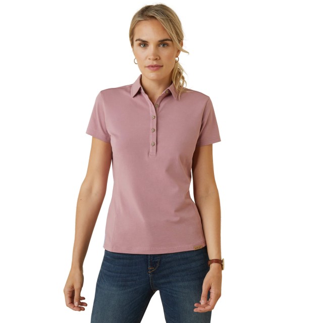 Ariat Womens Cloverdale Polo (Nostalgia Rose)