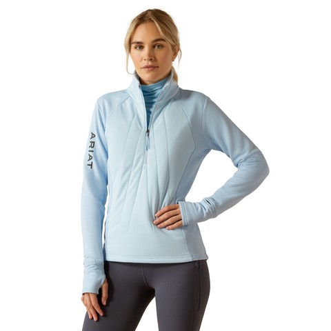 Ariat Women's Venture 1/2 Zip Sweatshirt (Cerulean)