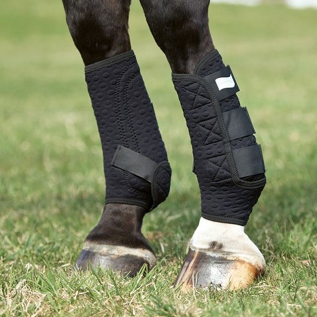 Equilibrium Stretch & Flex Training Wraps (Black) - Cool Equestrian